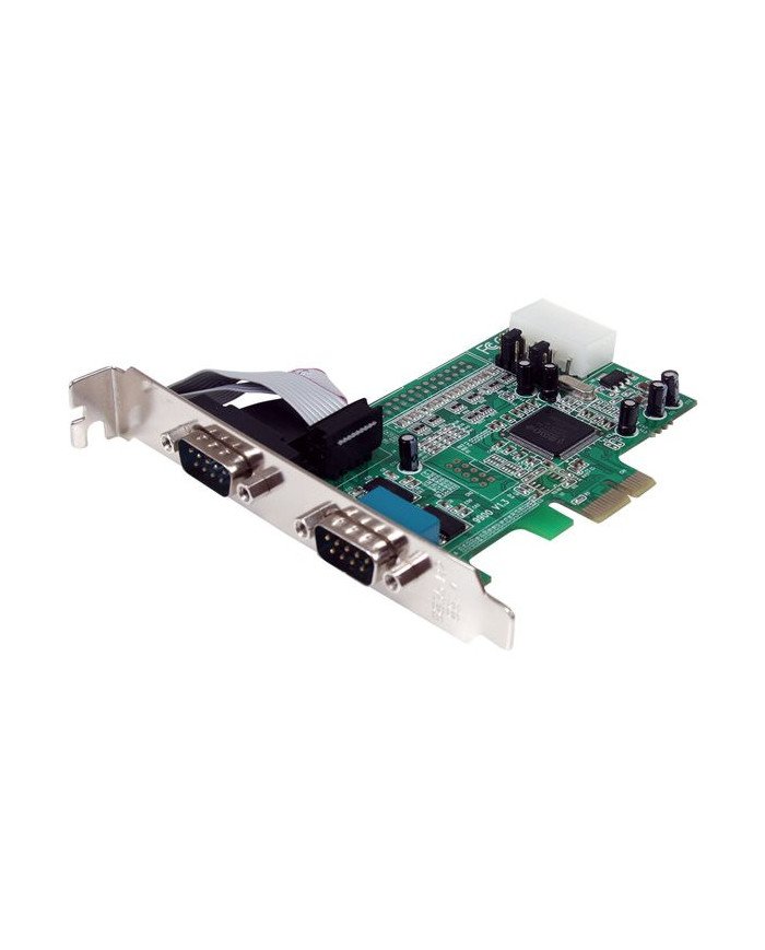 StarTechcom 2 Port Native PCI Express RS232 Serial Adapter Card with 