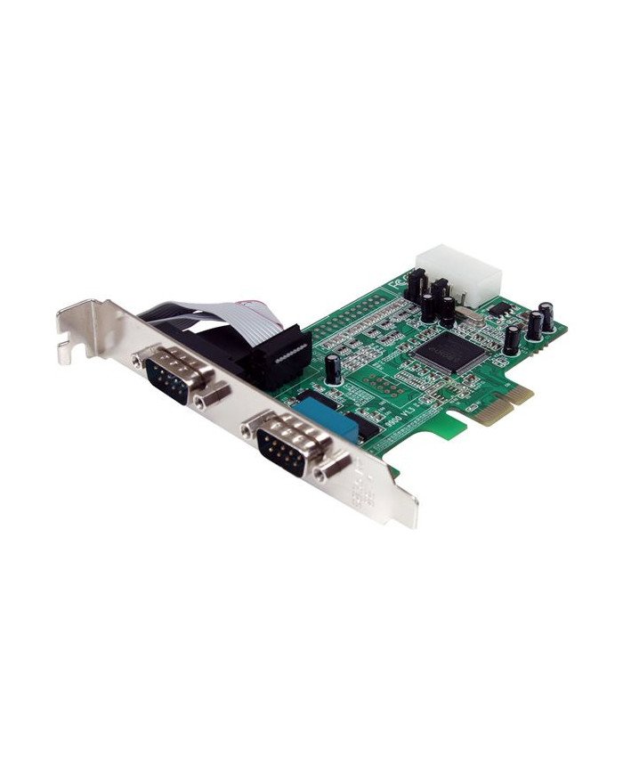 StarTechcom 2 Port Native PCI Express RS232 Serial Adapter Card with 