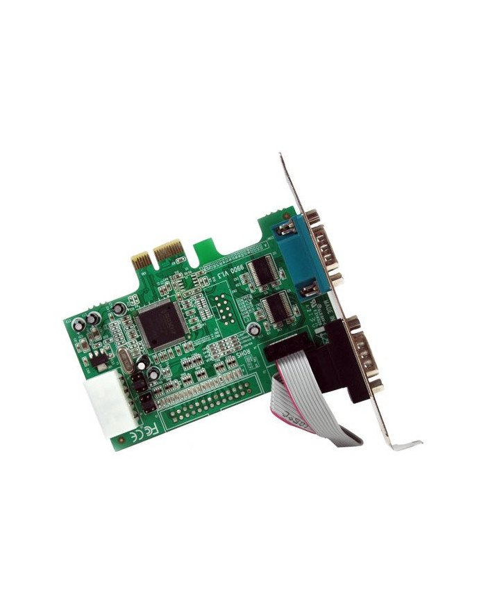 StarTechcom 2 Port Native PCI Express RS232 Serial Adapter Card with 