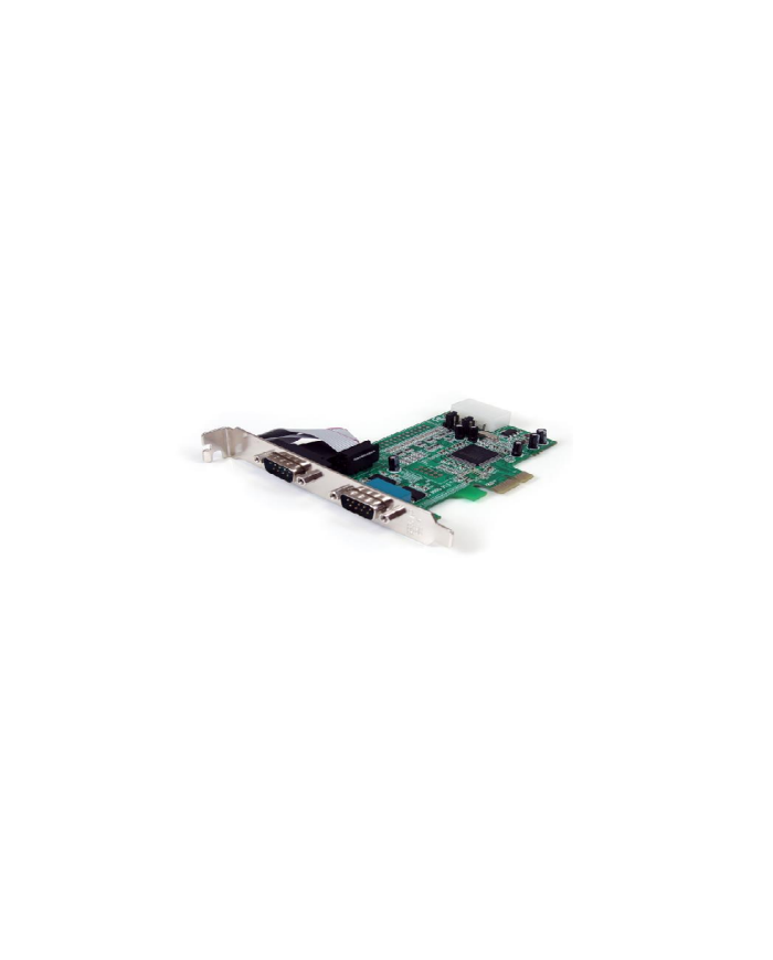 StarTechcom 2 Port Native PCI Express RS232 Serial Adapter Card with 