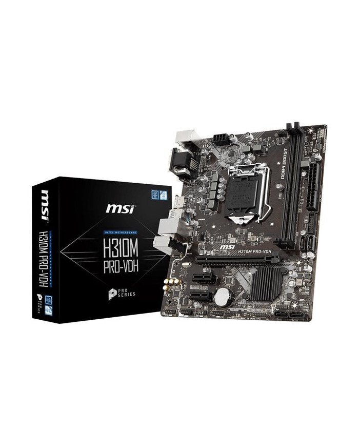 MSI H310M PROVDH  Motherboard  micro ATX  LGA1151 Socket  H310 Ch