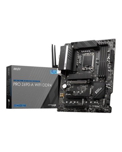 MSI PRO Z690A WIFI DDR4  Motherboard  ATX  LGA1700 Socket  Z690 C