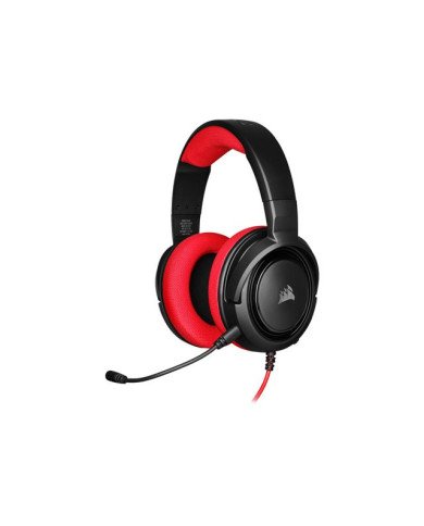 CORSAIR Gaming HS35  Headset  full size  wired  35 mm jack  red