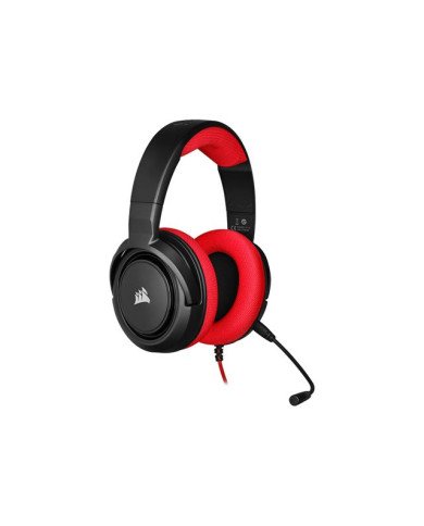 CORSAIR Gaming HS35  Headset  full size  wired  35 mm jack  red