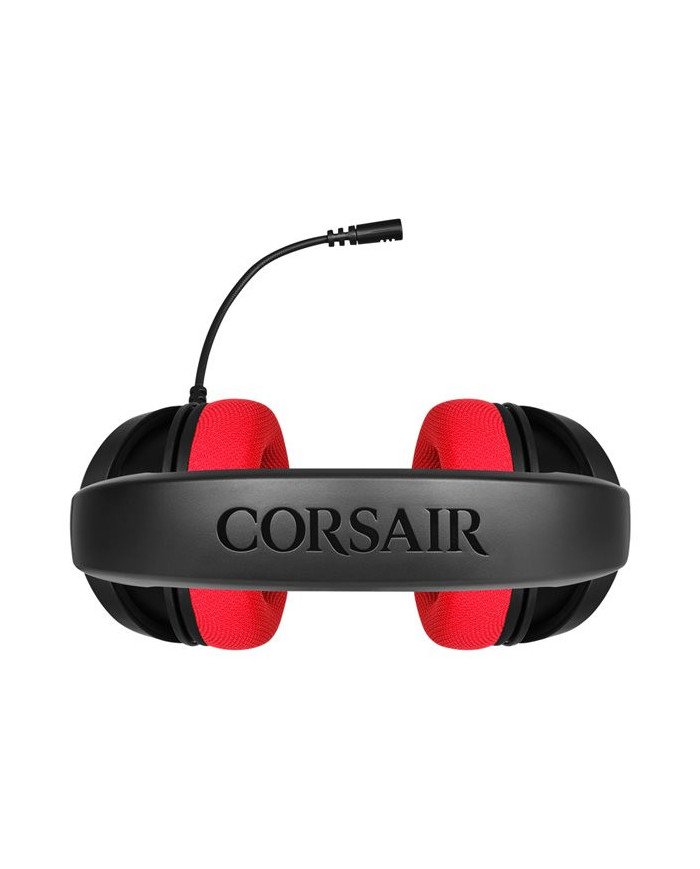 CORSAIR Gaming HS35  Headset  full size  wired  35 mm jack  red