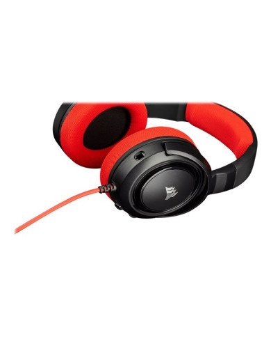 CORSAIR Gaming HS35  Headset  full size  wired  35 mm jack  red
