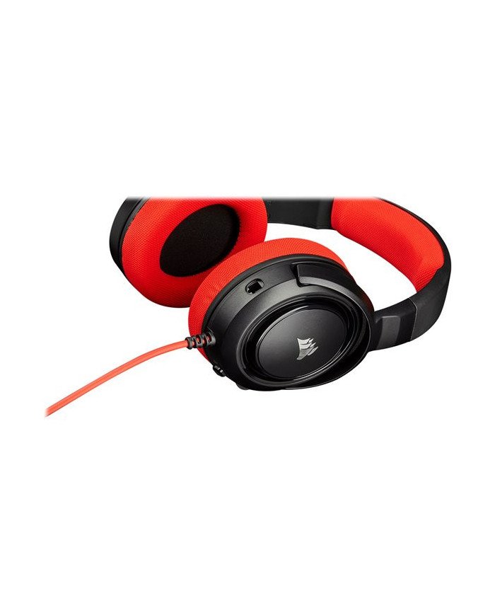 CORSAIR Gaming HS35  Headset  full size  wired  35 mm jack  red