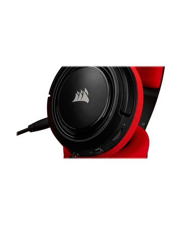 CORSAIR Gaming HS35  Headset  full size  wired  35 mm jack  red