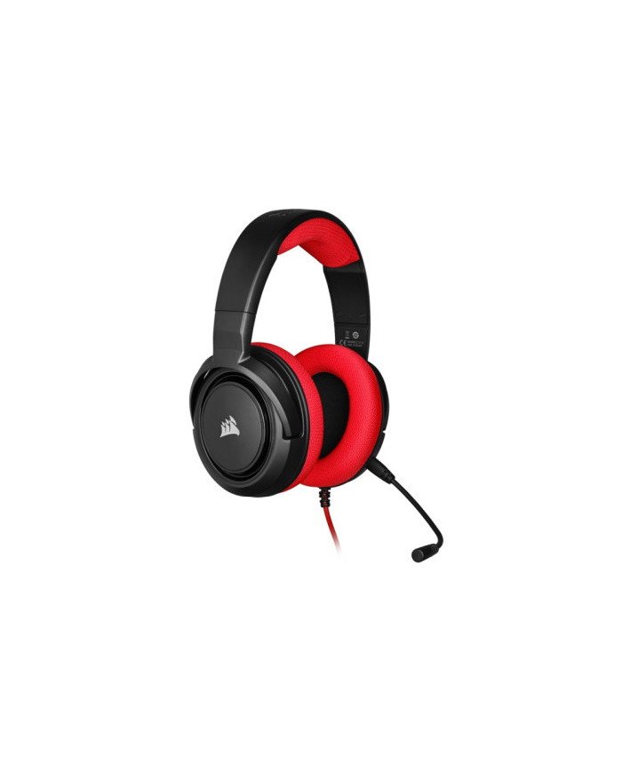 CORSAIR Gaming HS35  Headset  full size  wired  35 mm jack  red