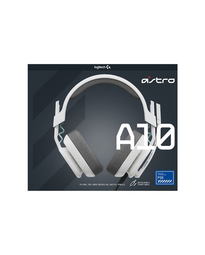 ASTRO Gaming A10 Gen 2  Headset  full size  wired  white