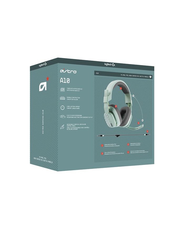 ASTRO Gaming A10 Gen 2  Headset  full size  wired  mint
