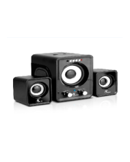 Xtech XTS375 Speakers  Black  white  Auxiliary input USB and SD au