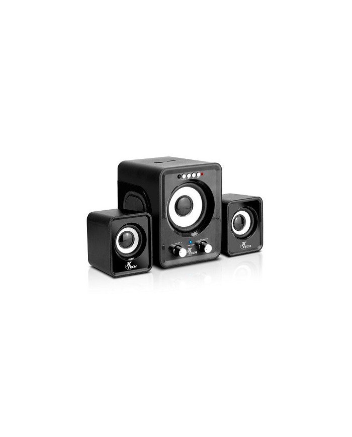 Xtech XTS375 Speakers  Black  white  Auxiliary input USB and SD au