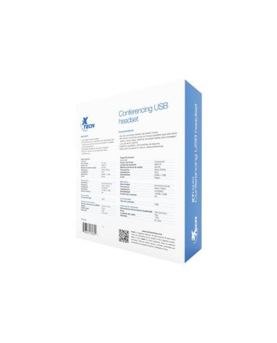 Xtech XTH240  Headset  onear  wired  USB  black