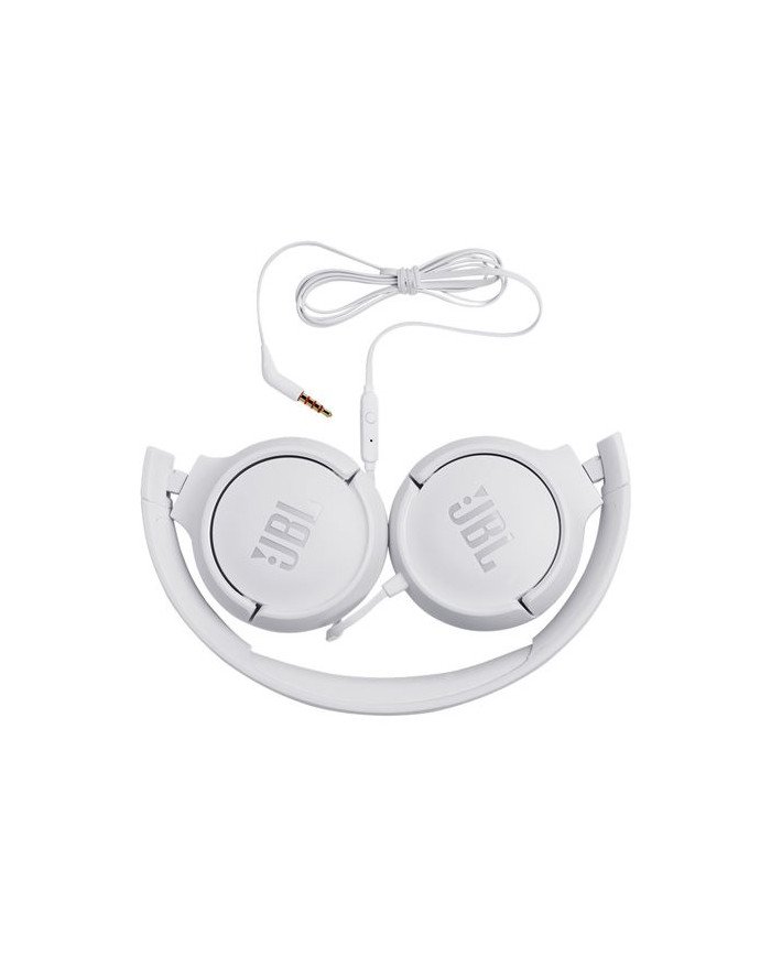 JBL TUNE 500  Headphones with mic  onear  wired  35 mm jack  wh