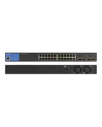 Linksys LGS328PC  Switch  managed  24 x 101001000 PoE  4 x Gi