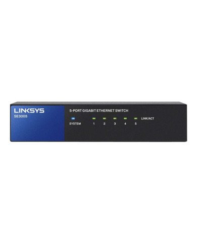 Linksys SE3005  Switch  unmanaged  5 x 101001000  desktop wall