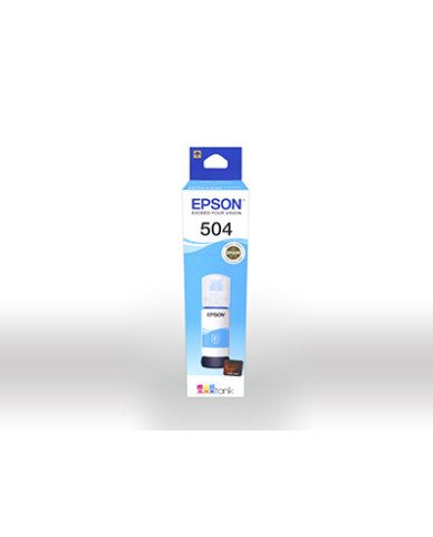 Epson 504  70 ml  cyan  original  ink refill  for EcoTank L4150 