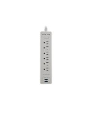 Forza  Surge protector  AC 110220 V  6 Outlets  NEMA 2USB 5ft WH