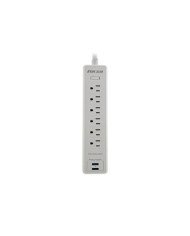 Forza  Surge protector  AC 110220 V  6 Outlets  NEMA 2USB 5ft WH