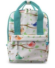 Durable polyester  Color Printed design with aqua accents  Internal