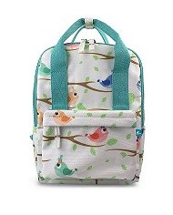 Durable polyester  Color Printed design with aqua accents  Internal