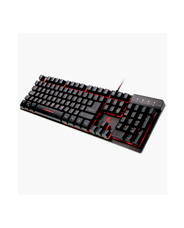 Xtech XTK520S Wired Gaming Keyboard  Spanish  Tricolor backlight