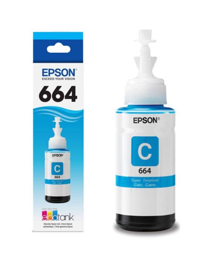 Epson T664  Cyan  original  ink refill  for Epson L380 L386 L395