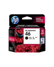 HP 46  Black  original  Ink Advantage  ink cartridge  for Deskjet