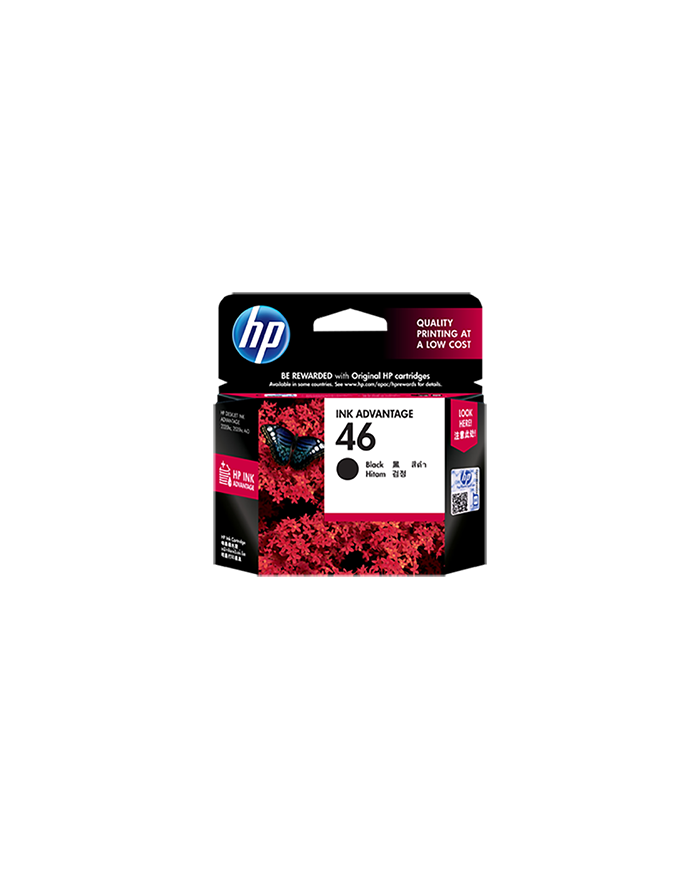 HP 46  Black  original  Ink Advantage  ink cartridge  for Deskjet