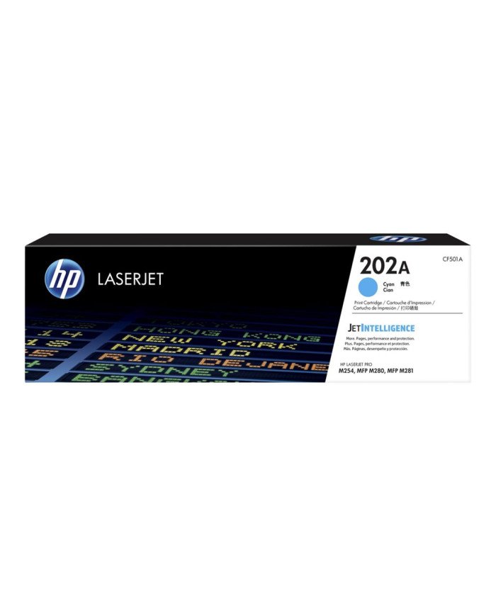 HP 202A  Cyan  original  LaserJet  toner cartridge CF501A  for 