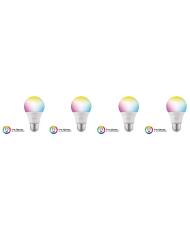 Nexxt Solutions Connectivity  Light Bulb  A19 RGB 110V 4PK  conexi