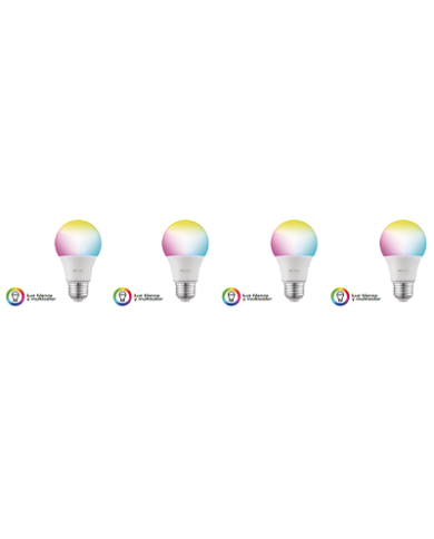 Nexxt Solutions Connectivity  Light Bulb  A19 RGB 110V 4PK  conexi