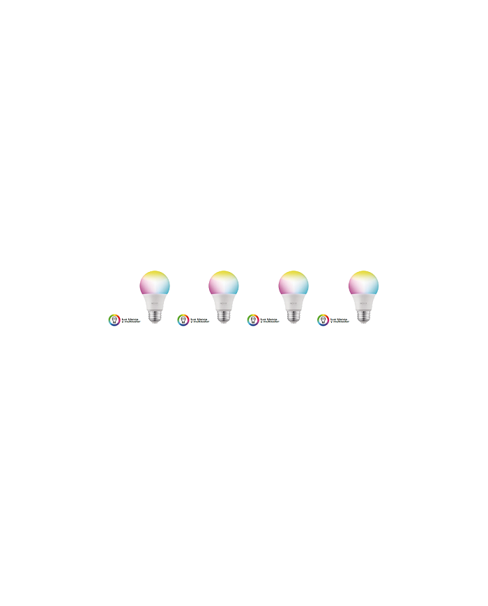 Nexxt Solutions Connectivity  Light Bulb  A19 RGB 110V 4PK  conexi
