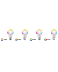 Nexxt Solutions Connectivity  Light Bulb  A19 RGB 110V 4PK  conexi