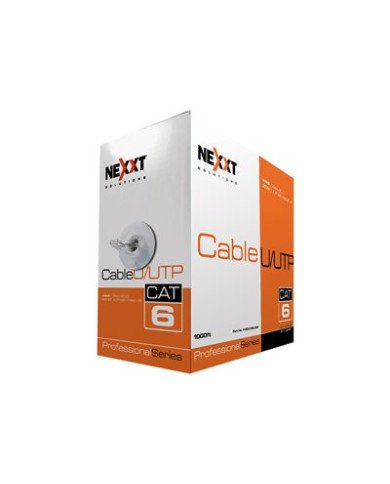 Nexxt  Bulk cable  305 m  UTP  CAT 6  halogenfree solid  gray