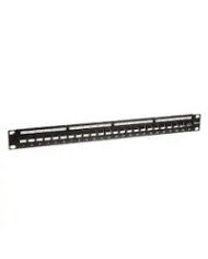 Panduit  Blank keystone patch panel  RJ45 X 24  black  1U  192