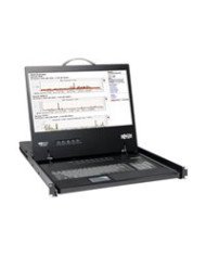 Tripp Lite 8Port Rack Console VGA KVM Switch w 19 LCD 1U TAA  KVM 