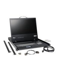 Tripp Lite 8Port Rack Console VGA KVM Switch w 19 LCD 1U TAA  KVM 