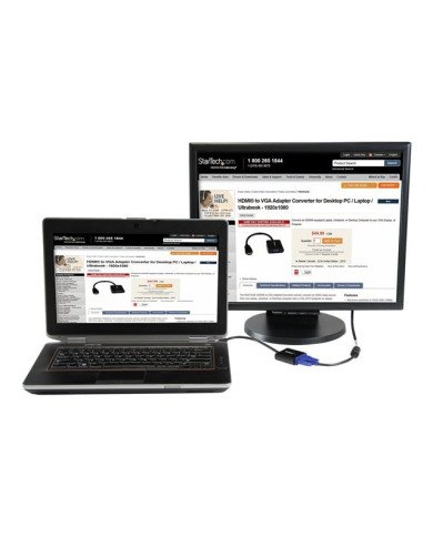 StarTechcom 1080p 60Hz HDMI to VGA High Speed Display Adapter  Activ