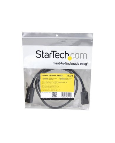 StarTechcom 3 ft 1 m DisplayPort to HDMI Adapter Cable  4K Display