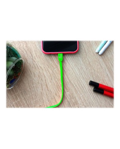 Xtech  Lightning cable  USB male to Lightning male  1 m  black wh