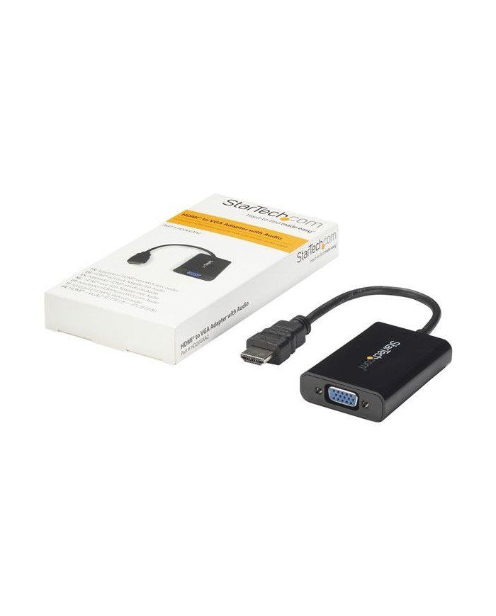 StarTechcom HDMI to VGA Video Adapter Converter with Audio for Deskto