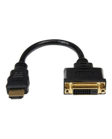 StarTechcom HDMI Male to DVI Female Adapter  8in  1080p DVID Gende