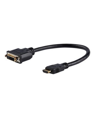 StarTechcom HDMI Male to DVI Female Adapter  8in  1080p DVID Gende
