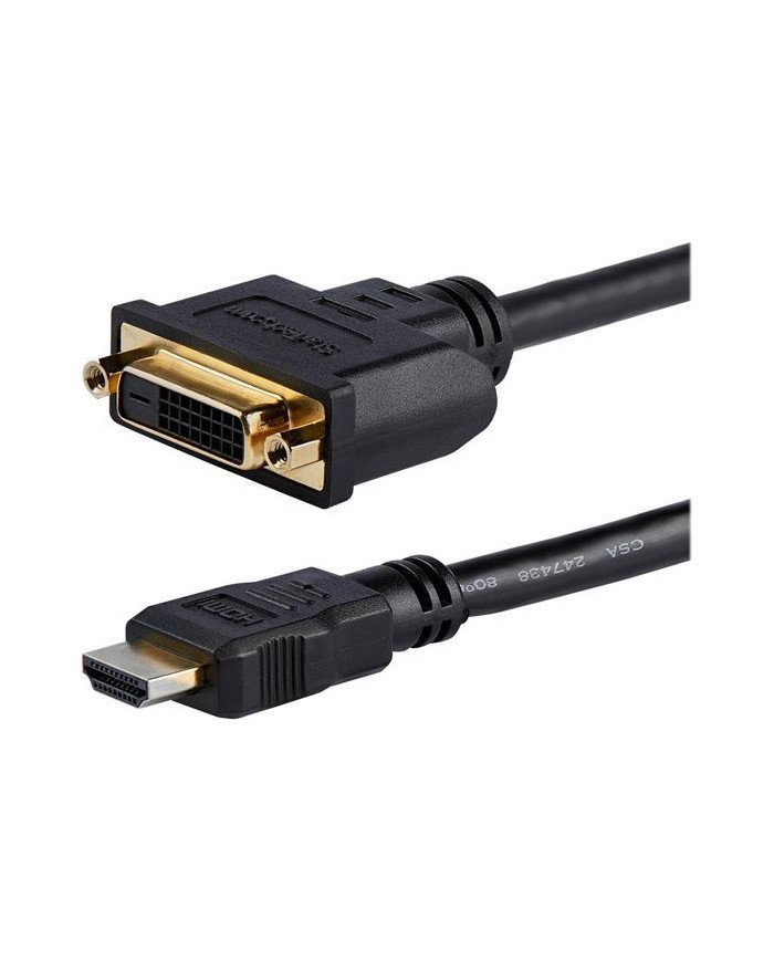StarTechcom HDMI Male to DVI Female Adapter  8in  1080p DVID Gende