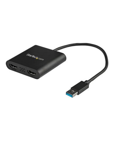 StarTechcom USB 30 to Dual HDMI Adapter 1x 4K 30Hz  1x 1080p Exte