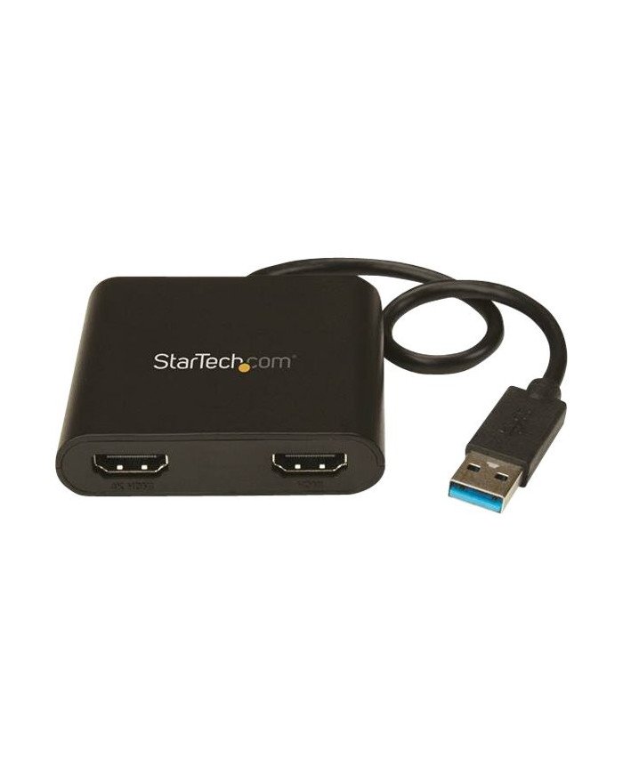 StarTechcom USB 30 to Dual HDMI Adapter 1x 4K 30Hz  1x 1080p Exte