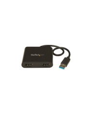 StarTechcom USB 30 to Dual HDMI Adapter 1x 4K 30Hz  1x 1080p Exte