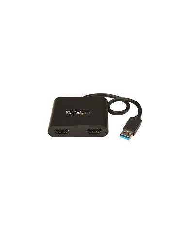 StarTechcom USB 30 to Dual HDMI Adapter 1x 4K 30Hz  1x 1080p Exte